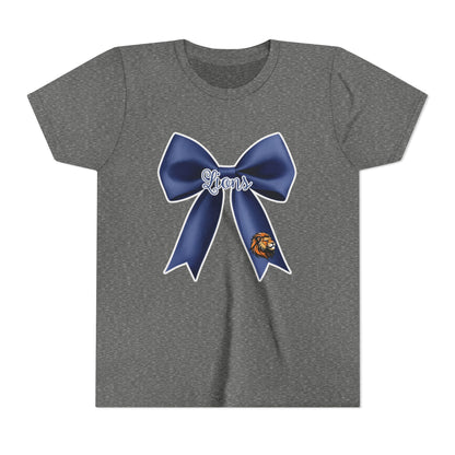 Youth Lions Navy Coquette Bow