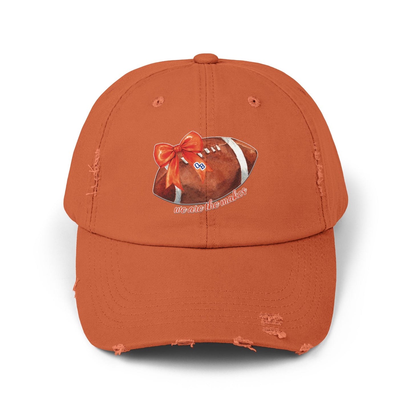 Makos Coquette Football Unisex Distressed Football Cap
