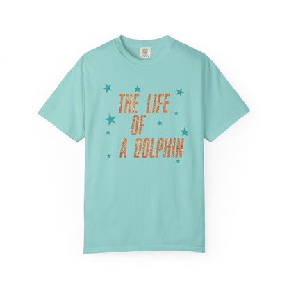 Adult Life of a Dolphin Faux Glitter - Comfort Colors