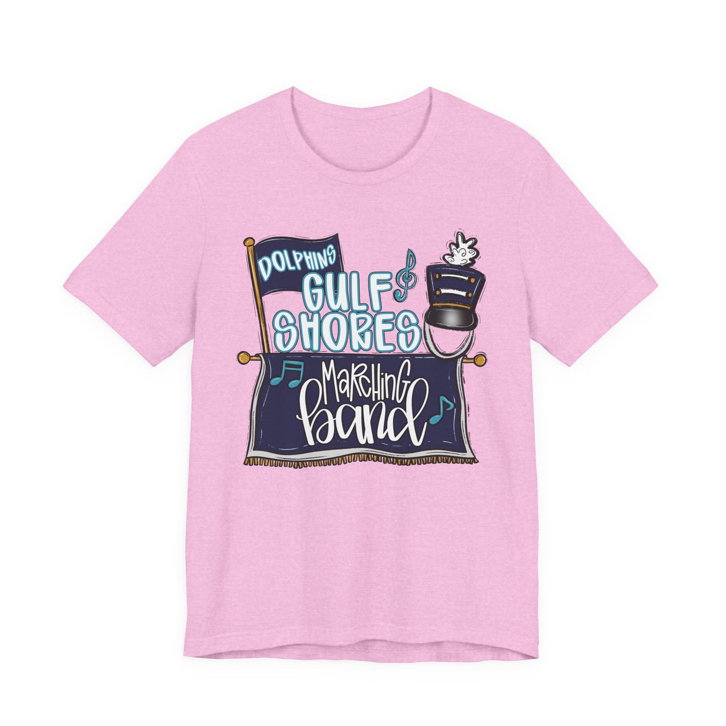 Adult Gulf Shores Band Tee - Bella Canvas