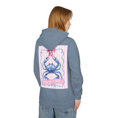 Adult Ono Island Preppy Crab Hoodie Comfort Colors
