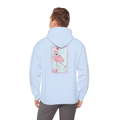 Flamingo Flamingle All The Way Hoodie - Gildan