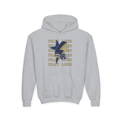 Youth Lions Lightning Football Hoodie