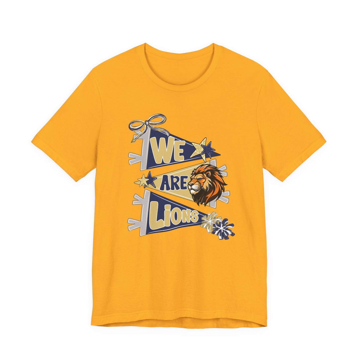 Lion Spirit Pennant Tee - Bella Canvas