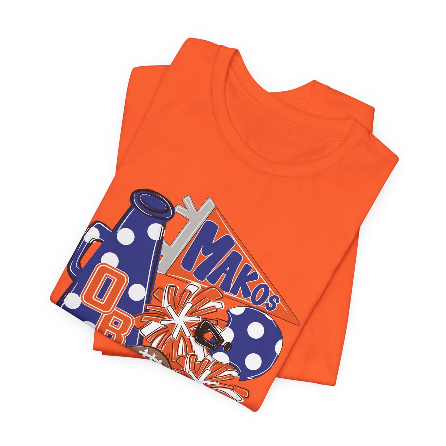 Adult Mega Makos Spirit Football Tee - Bella Canvas