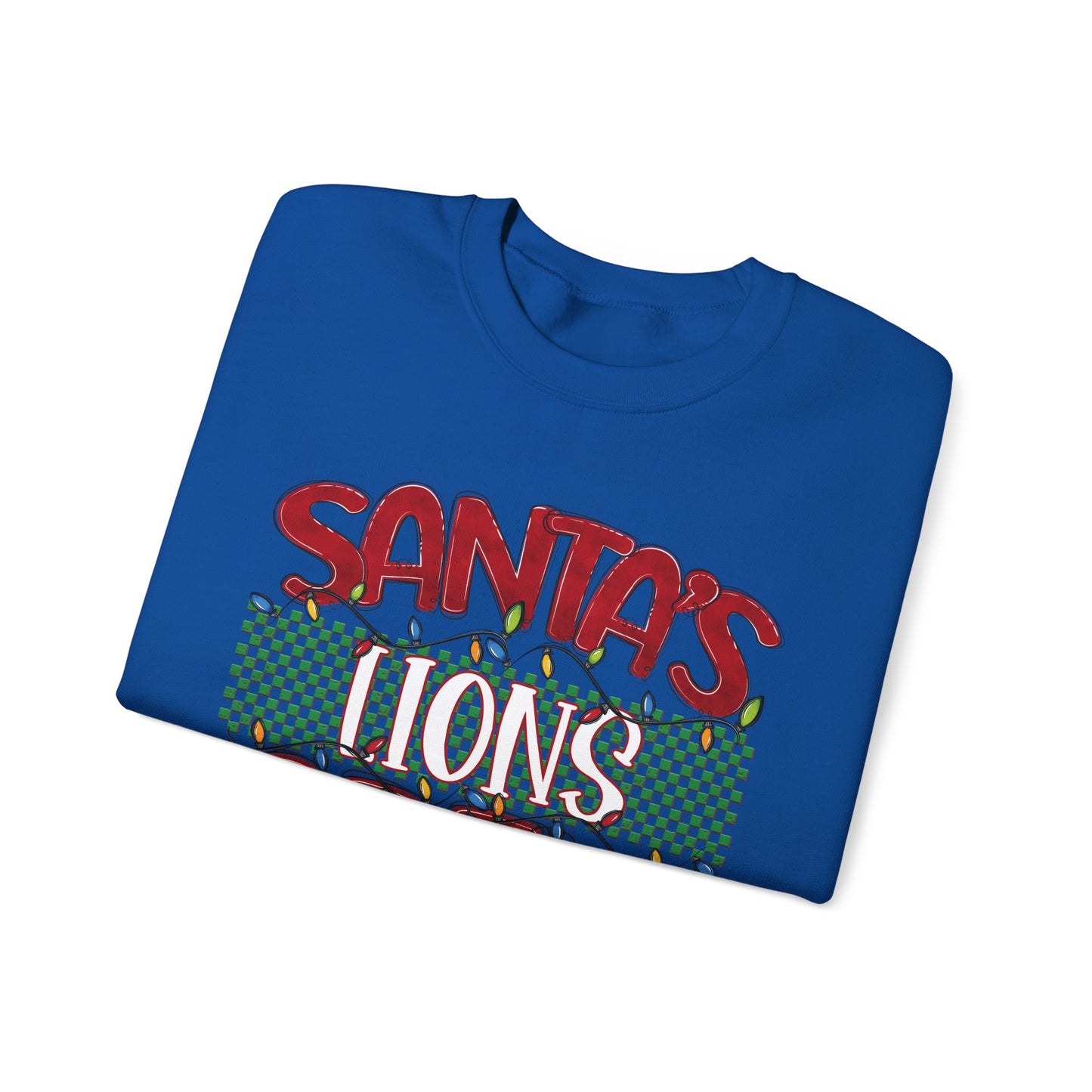 Santa's Lions Crew Sweatshirt - Gildan