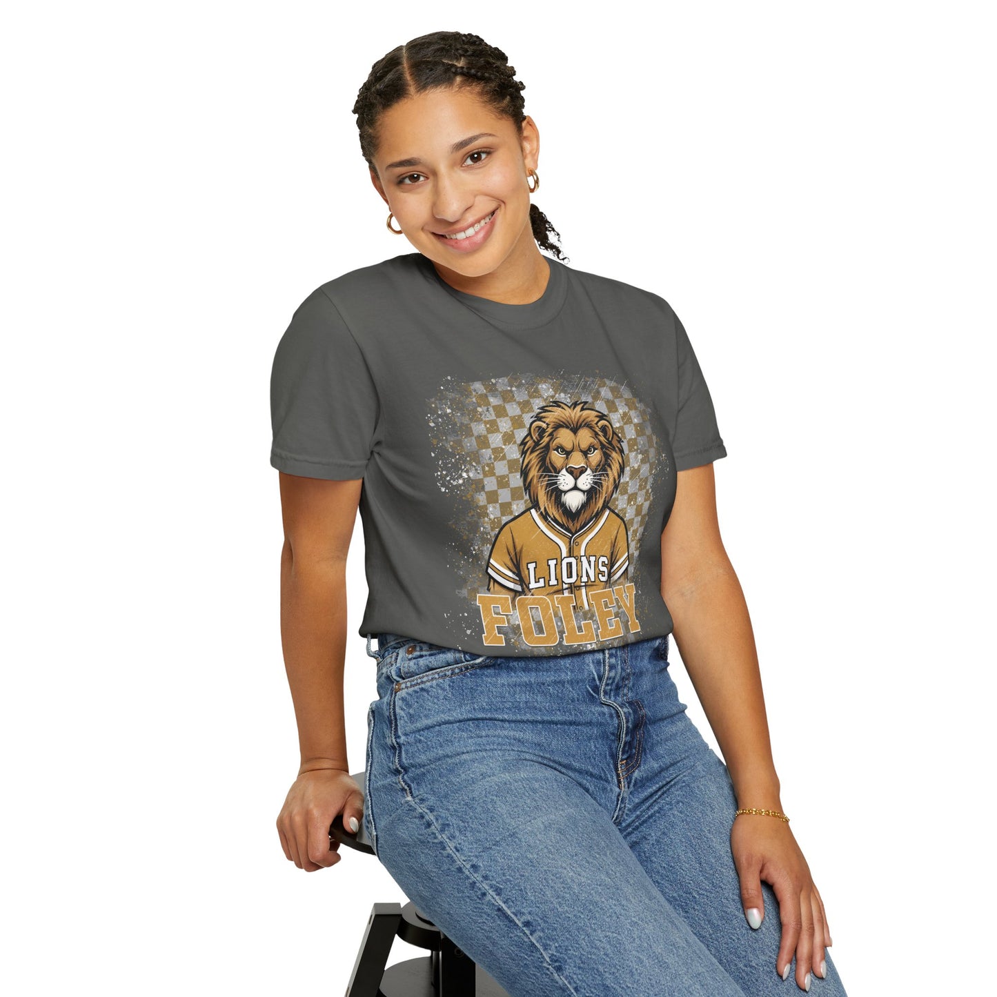 Foley Lions Grunge T-shirt - Comfort Colors