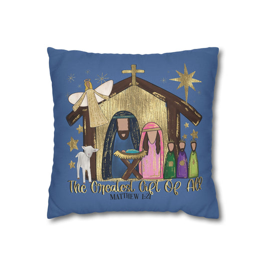 Nativity "The Greatest Gift of All" Pillowcase
