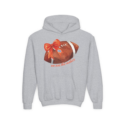 Youth Coquette Football Hoodie