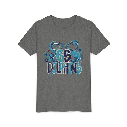 Youth GS Dolphins Bow Tee - Bella Canvas