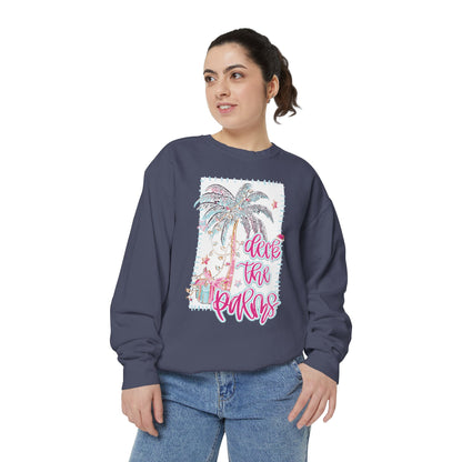Deck the Palms Sweatshirt - Comfort Colors