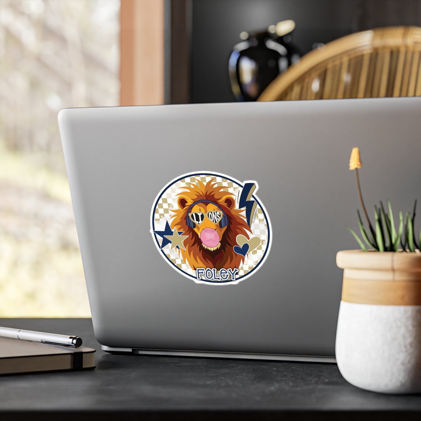 Bubble Poppin Rockin Lion Vinyl Decals