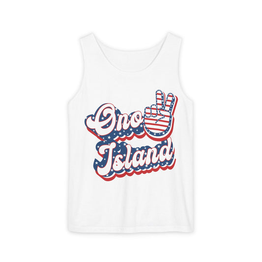 Ono Island Peace Tank Top - Unisex Comfort Colors