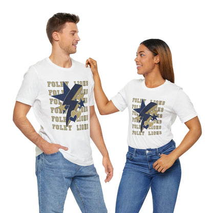 Foley Lions Hearts, Stars, Lightning Tee - Bella Canvas