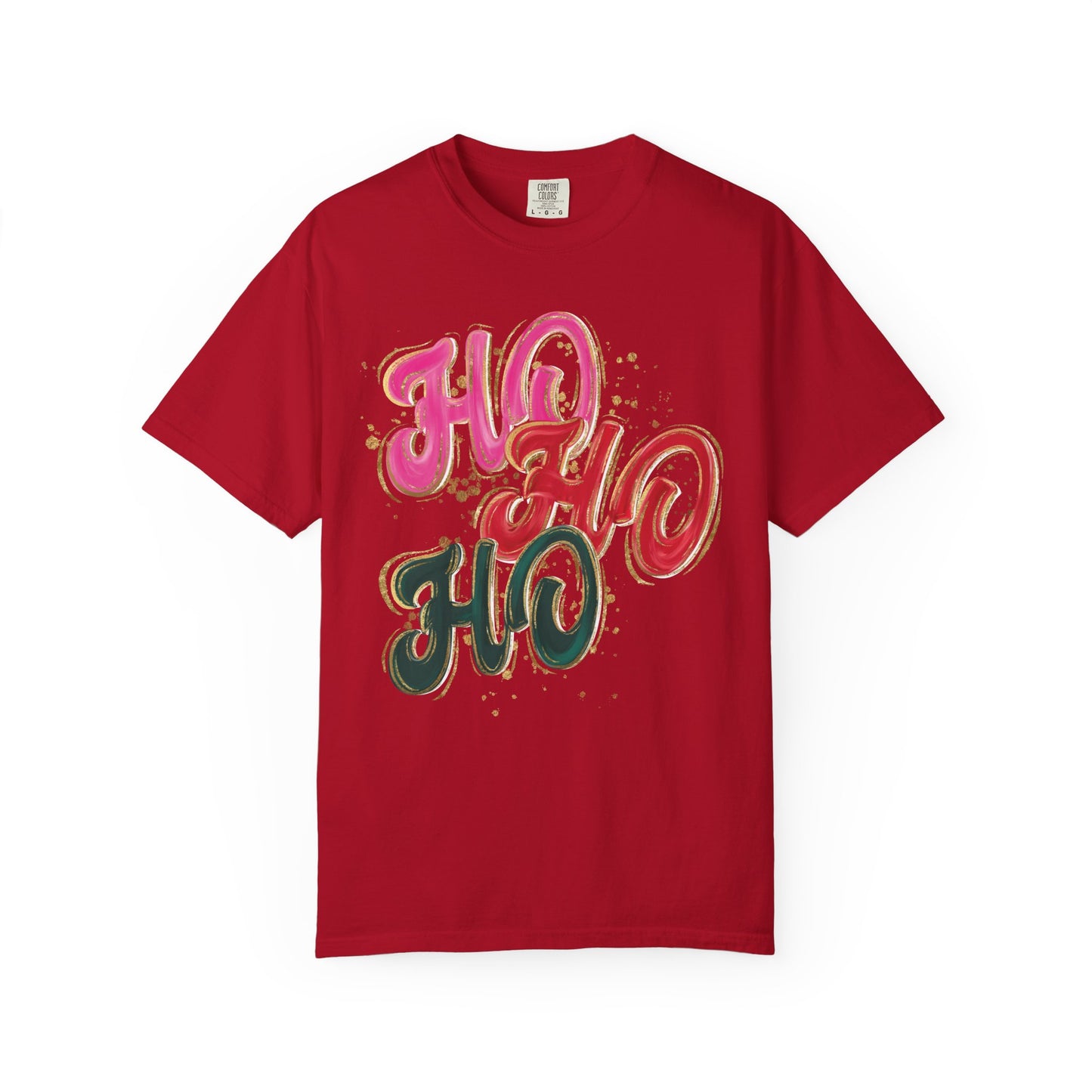 Ho Ho Ho Christmas Tee- Comfort Colors