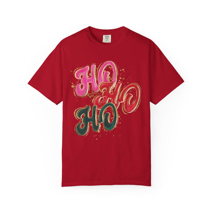 Ho Ho Ho Christmas Tee- Comfort Colors