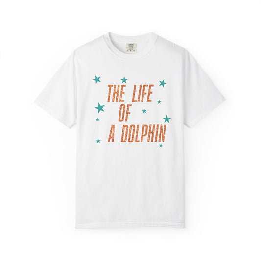 Adult Life of a Dolphin Faux Glitter - Comfort Colors