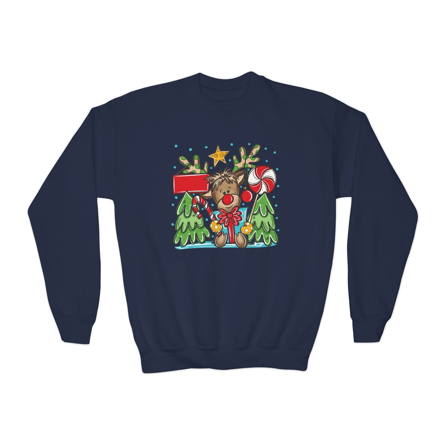 Personalized Boy Reindeer Sweatshirt