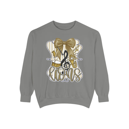 Adult Lions Coquette Band Sweatshirt - Comfort Colors