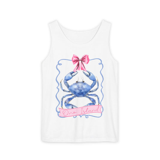 Ono Island Preppy Crab Tank Top - Comfort Colors