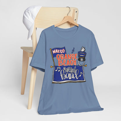 Adult Orange Beach Marching Band Tee - Bella Canvas