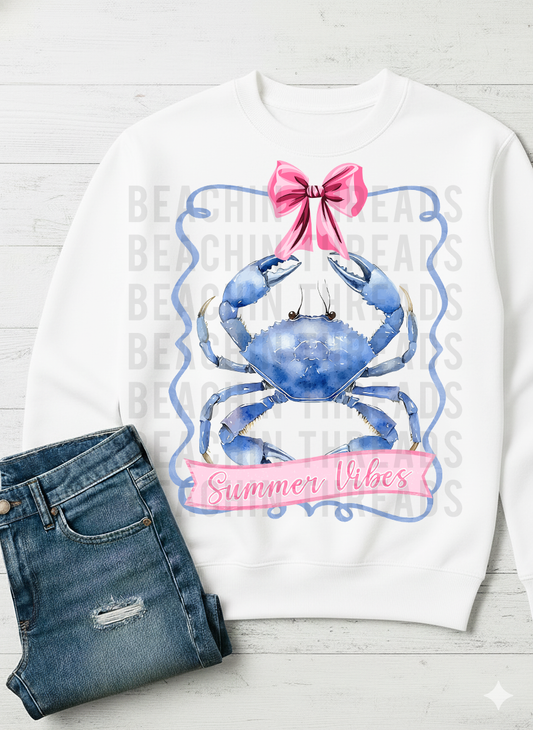 Summer Vibes Blue Crab