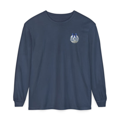 Foley Lions Volleyball Mom Long Sleeve T-Shirt- Comfort Colors