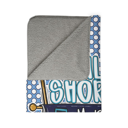 GS Marching Band One Sided Sherpa Blanket