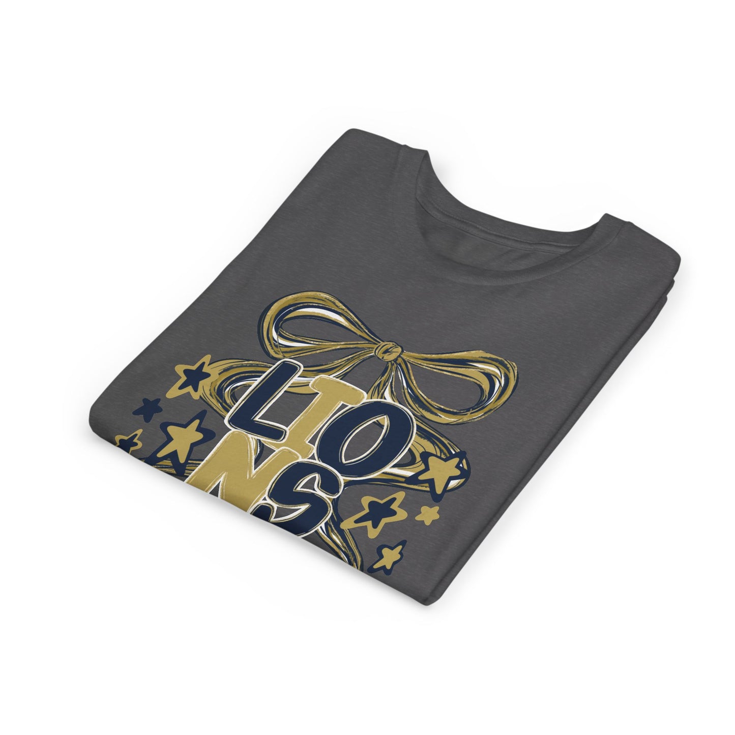 Youth Custom Coquette Ribbon Lions Tee