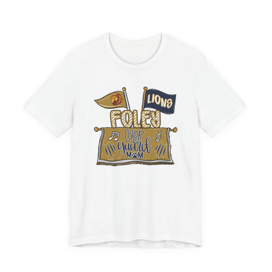 Adult Lions Color Guard Mom Tee - Bella Canvas
