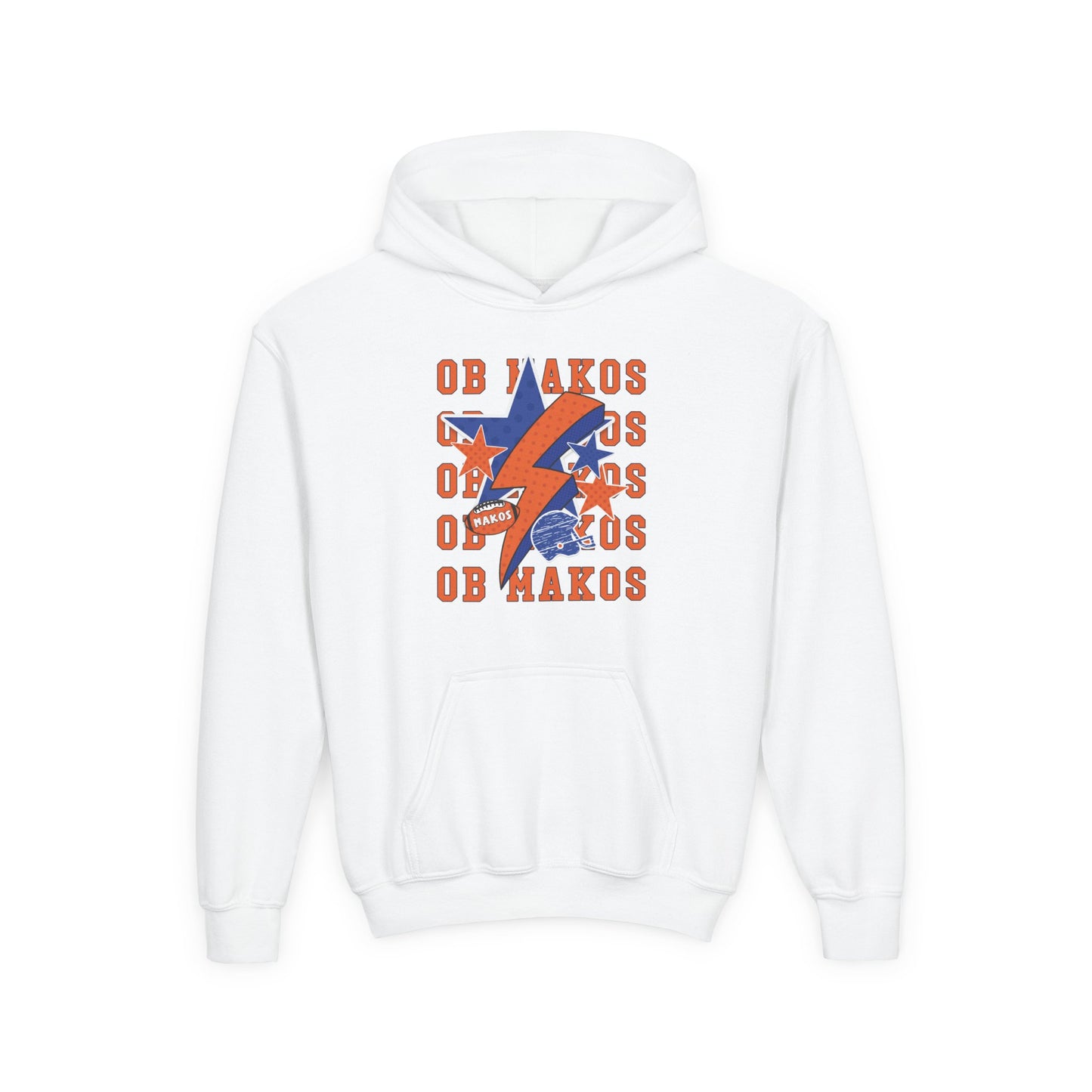 Youth Makos Lightning Football Hoodie