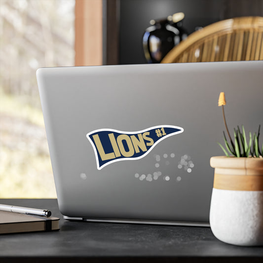 Lions Pennant Vinyl Decals