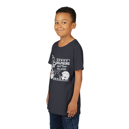Youth Dolphin Football Tee - Bella Canvas