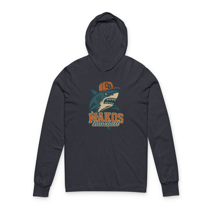 Makos Baseball Unisex Hooded Tee - Bella Canvas