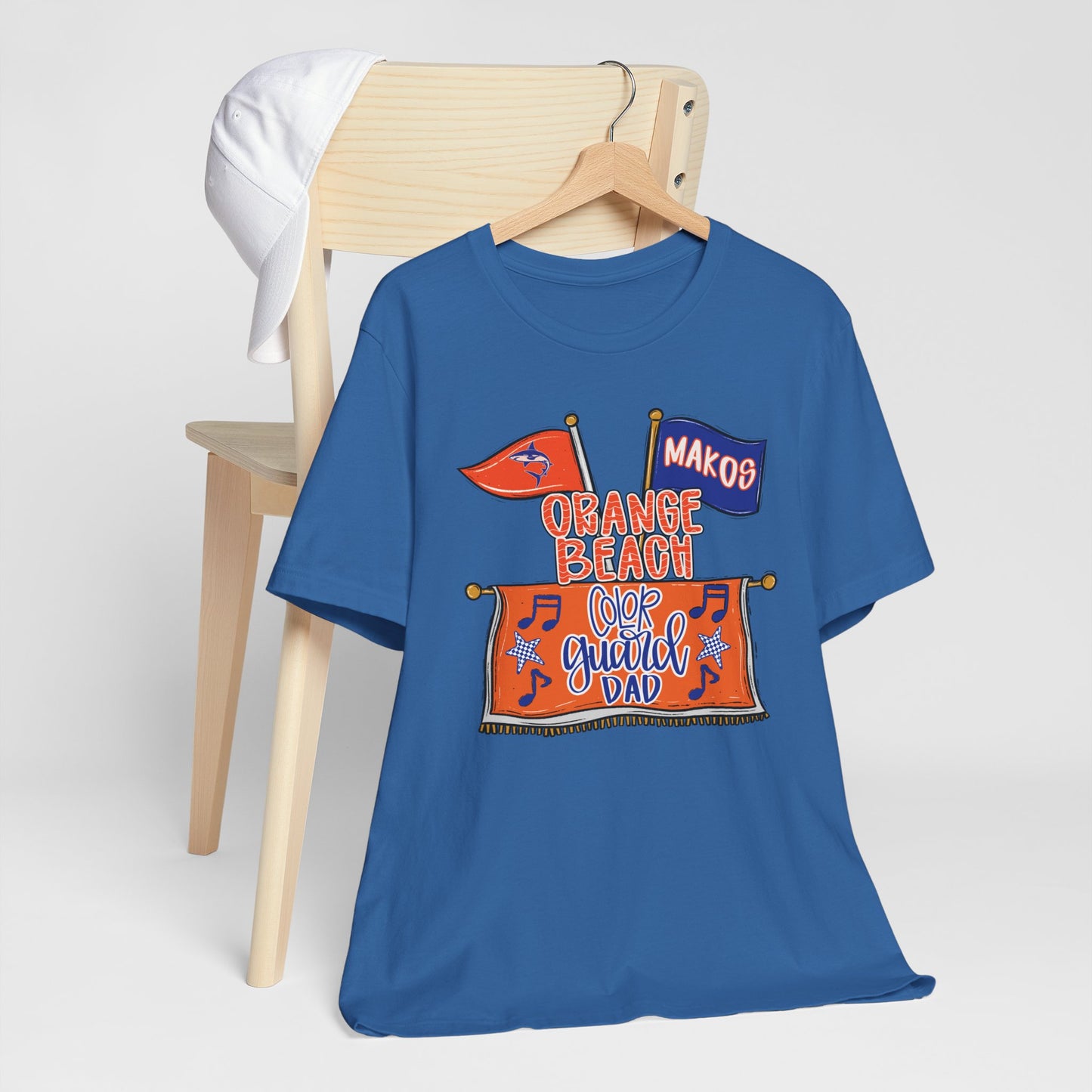 Adult Makos Color Guard Dad Tee - Bella Canvas