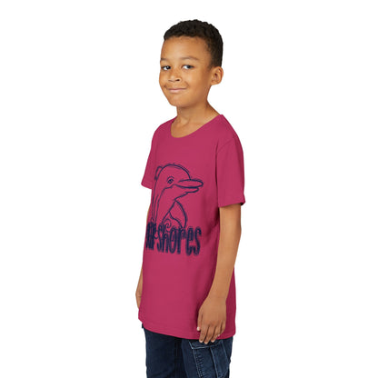 Youth Dolphin Sketch Tee - Bella Canvas