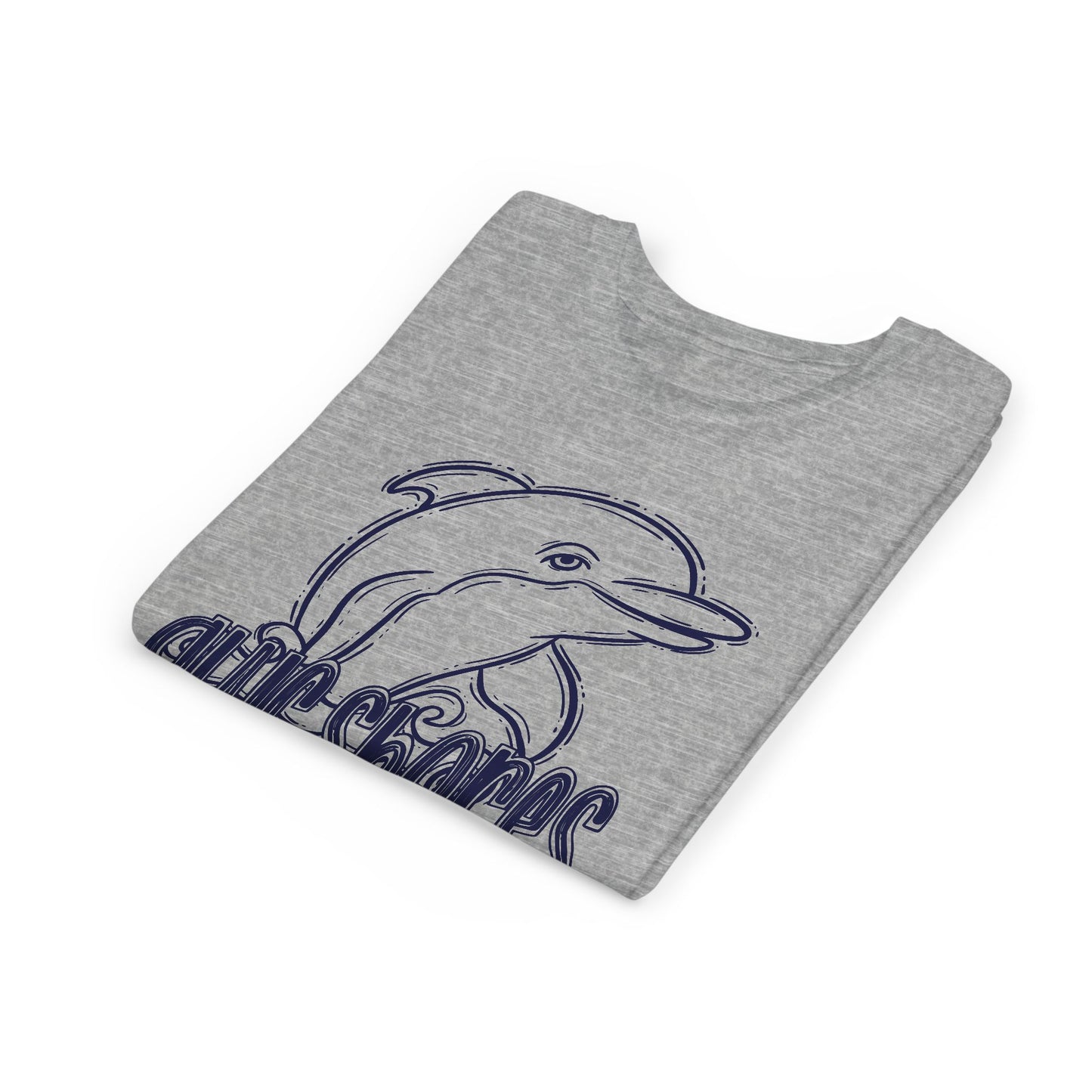 Youth Dolphin Sketch Tee - Bella Canvas