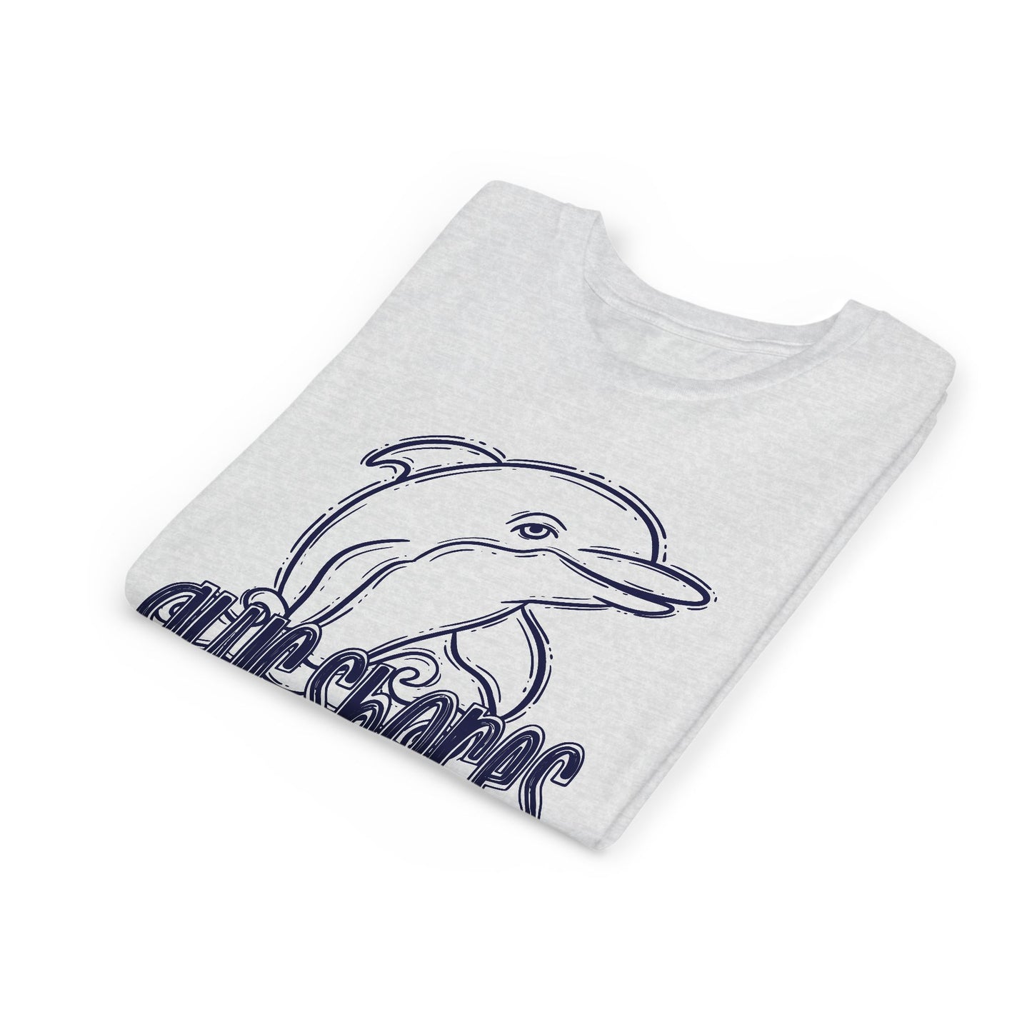 Youth Dolphin Sketch Tee - Bella Canvas