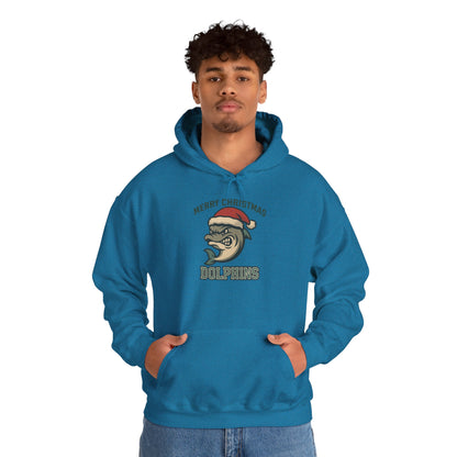 Merry Christmas Dolphin Hoodie - Gildan