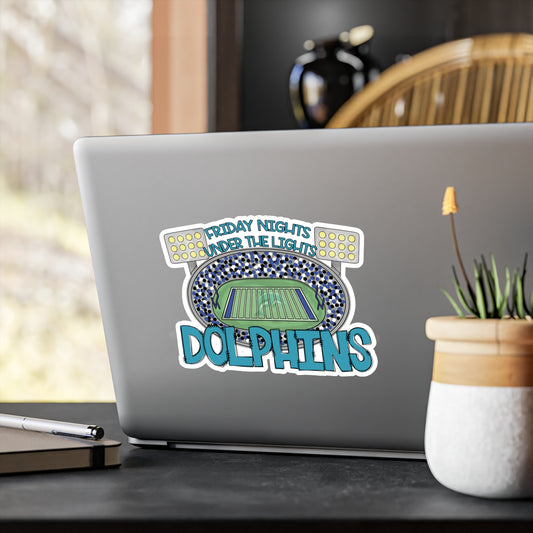 Dolphins Friday Night Lights Vinyl Decals,