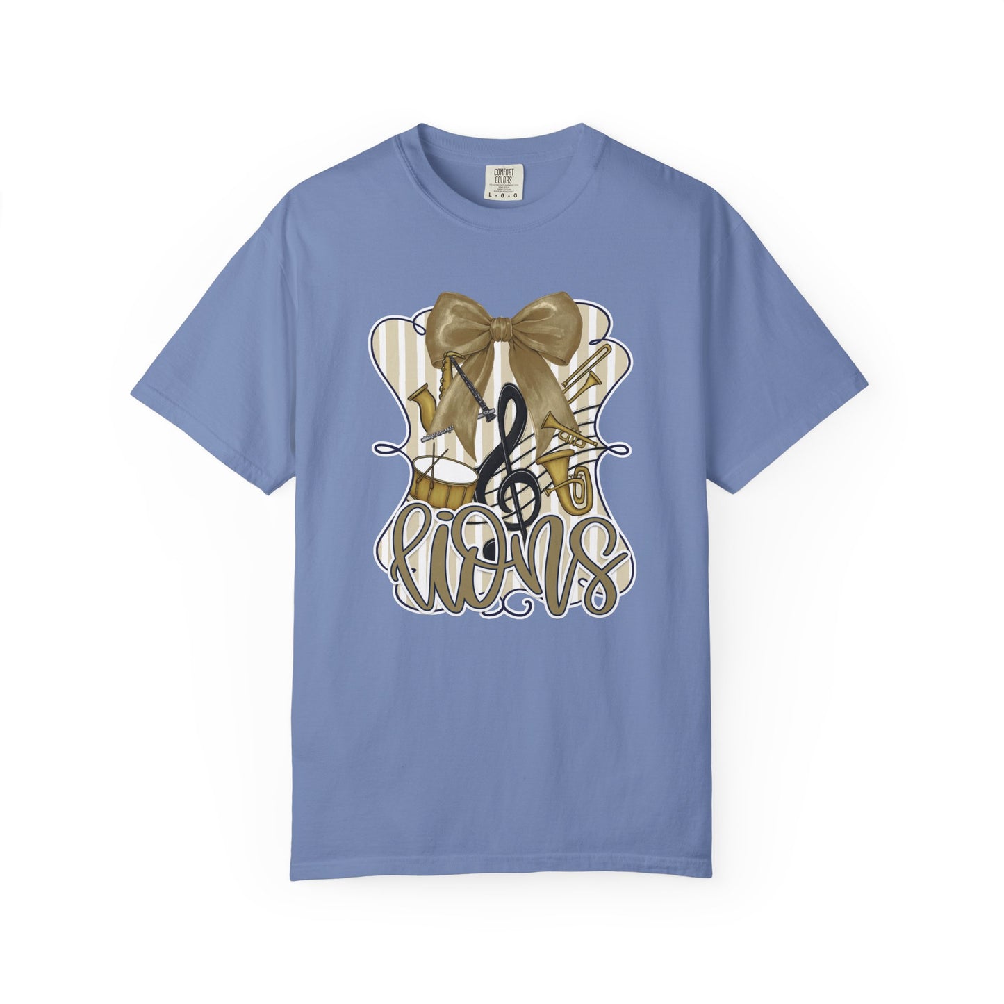 Adult Lions Coquette Band Tee - Comfort Colors
