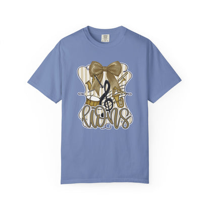 Adult Lions Coquette Band Tee - Comfort Colors