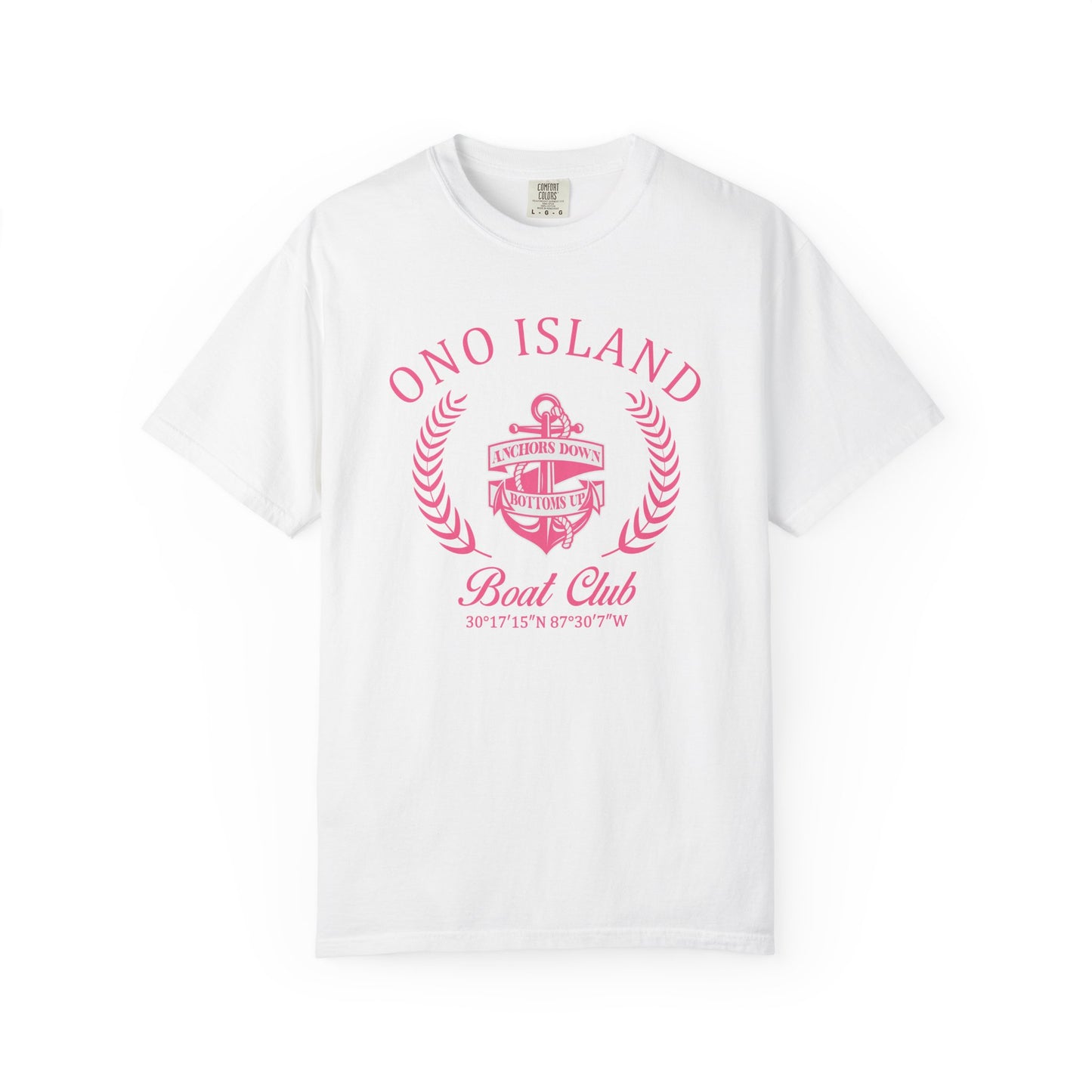Ono Island Pink Boat Club - Comfort Colors