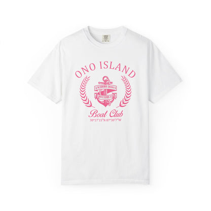 Ono Island Pink Boat Club - Comfort Colors