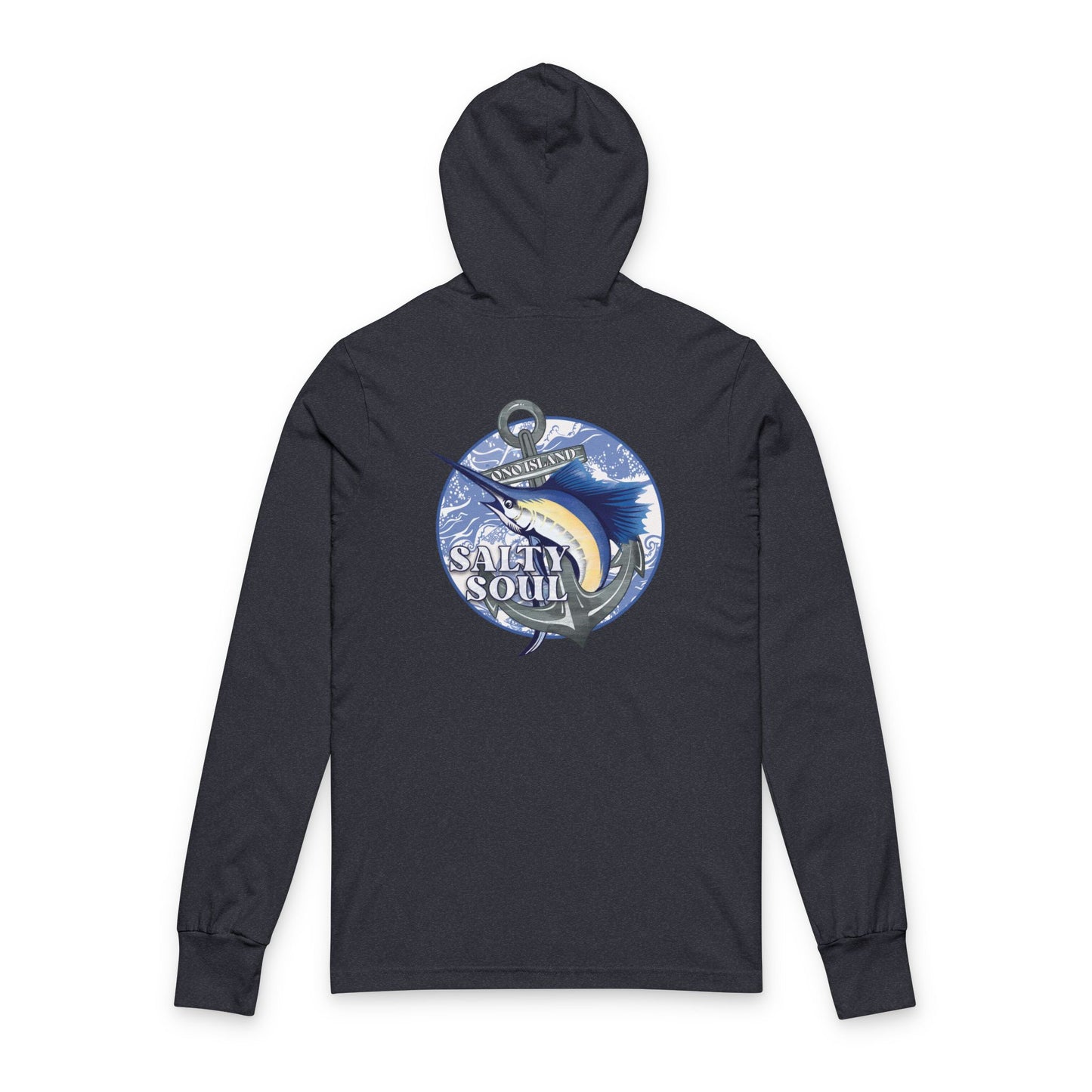 Adult Ono Salty Soul Hooded Long Sleeve Tee -Bella Canvas