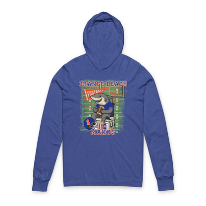Adult Makos Tailgate Time Long Sleeve Tee - Bella Canvas