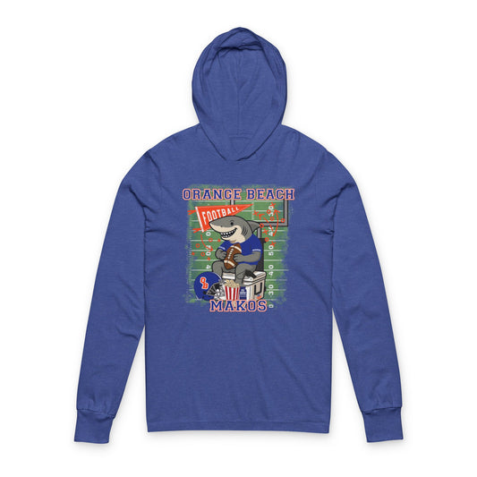 Adult Makos Tailgate Time Long Sleeve Tee - Bella Canvas