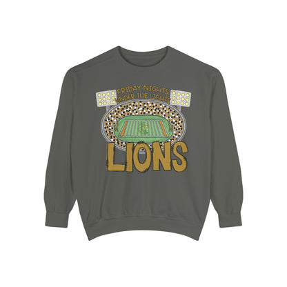 Adult Friday Night Lights Lions Sweatshirt - Comfort Colors