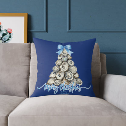 Ono Island Oyster Tree Blue Pillows