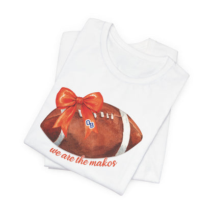 Adult Coquette Makos Football TShirt - Bella canvas